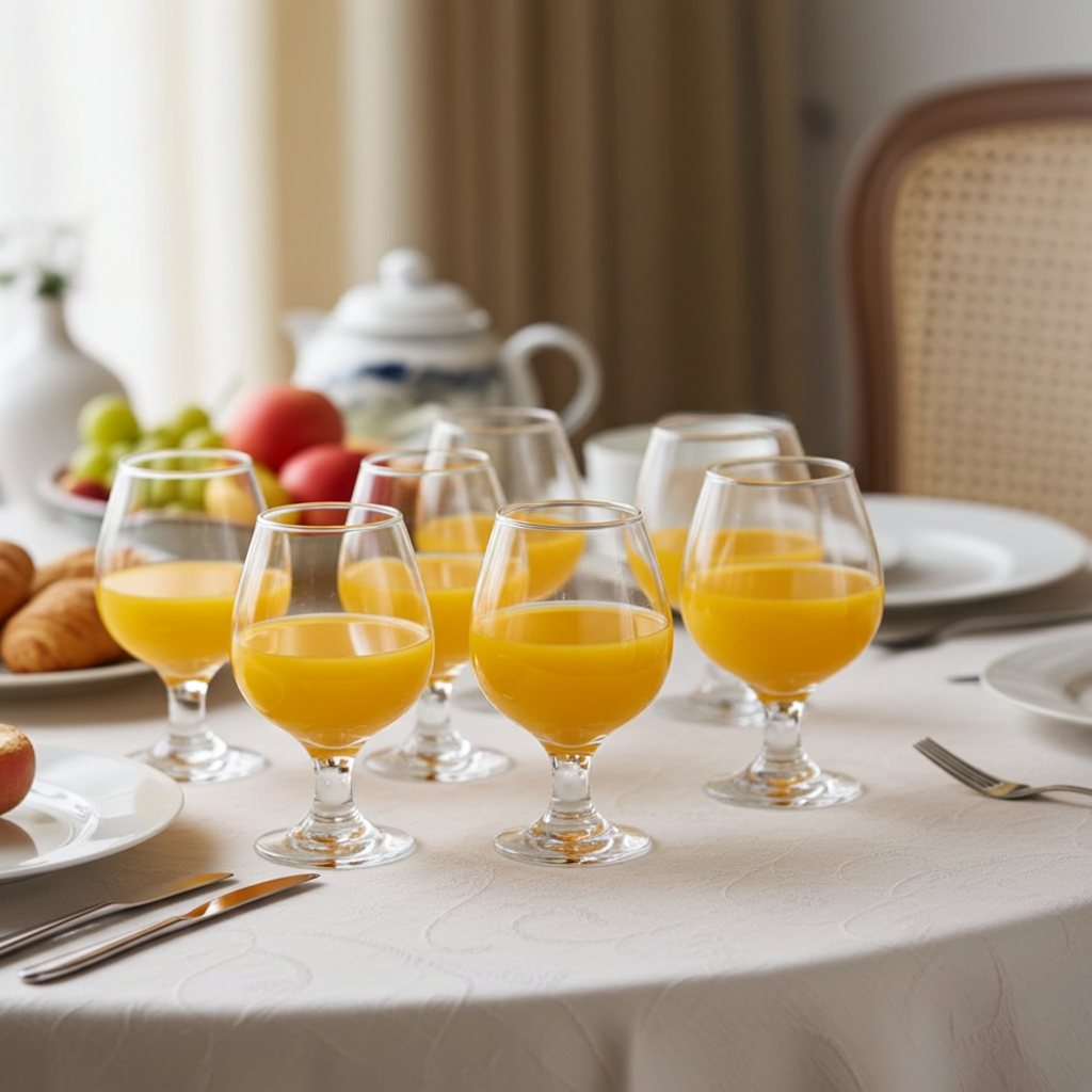 Kona All-Purpose Drink Glass | 25cl Spain Made | Premium Crystal-like Tumbler for Juice, Water & Beverages Set of 6