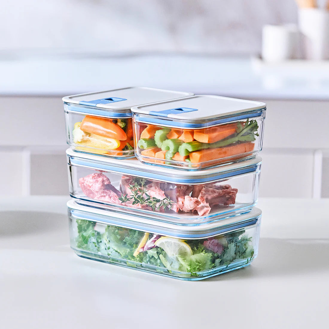 Zest Food Glass Containers Set