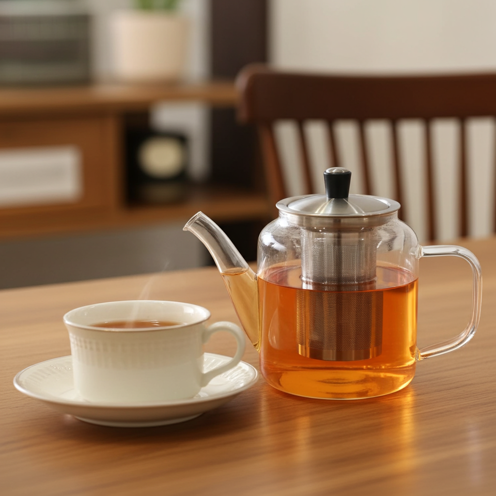 Chai Glass Teapot with Stainless Steel Infuser