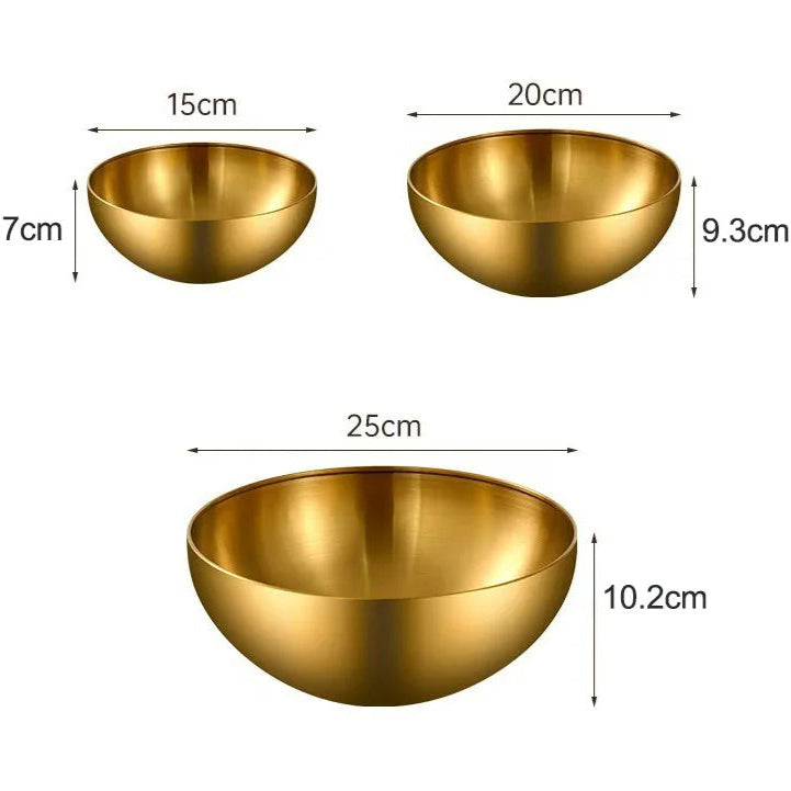 Goldenburg مجموعة أوعية خلط 3 قطع