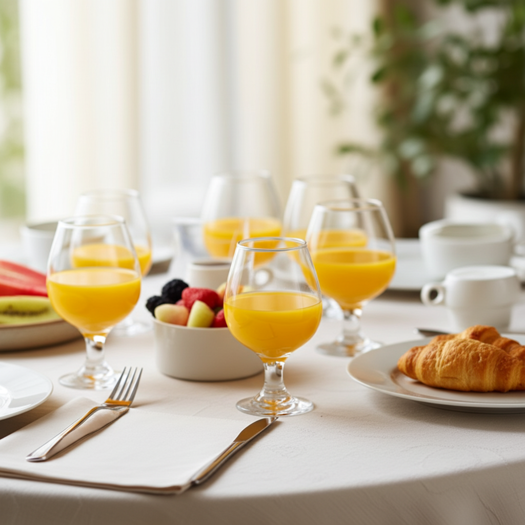 Kona All-Purpose Drink Glass | 25cl Spain Made | Premium Crystal-like Tumbler for Juice, Water & Beverages Set of 6