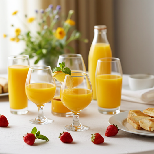 Kona All-Purpose Drink Glass | 25cl Spain Made | Premium Crystal-like Tumbler for Juice, Water & Beverages Set of 6