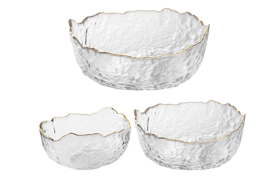 Norway Glass Bowls set of 3