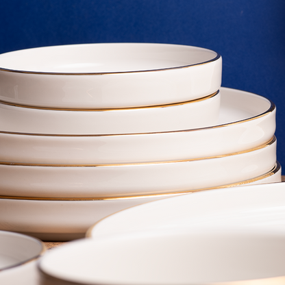 Neoclasik 30 Plate Modern Porcelain Dinner Set