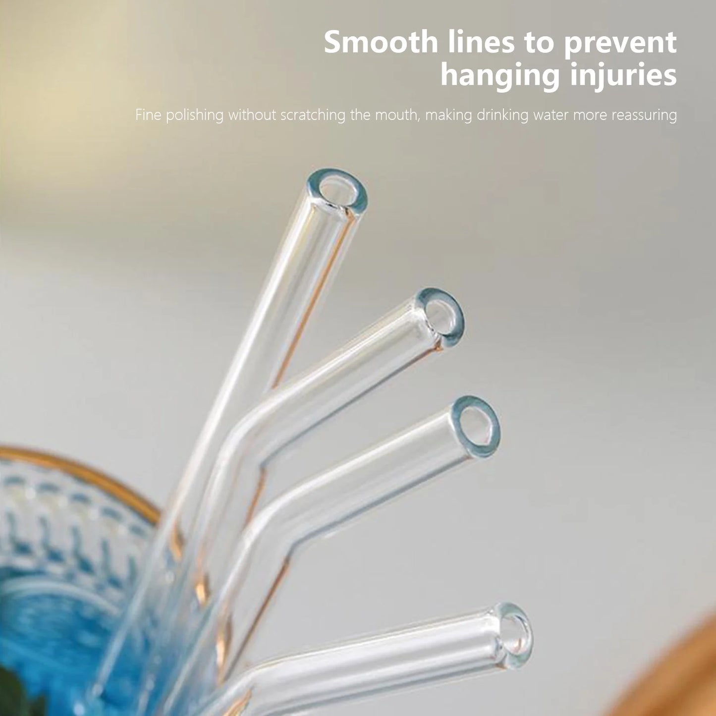 Auz Glass Straw Set of 4