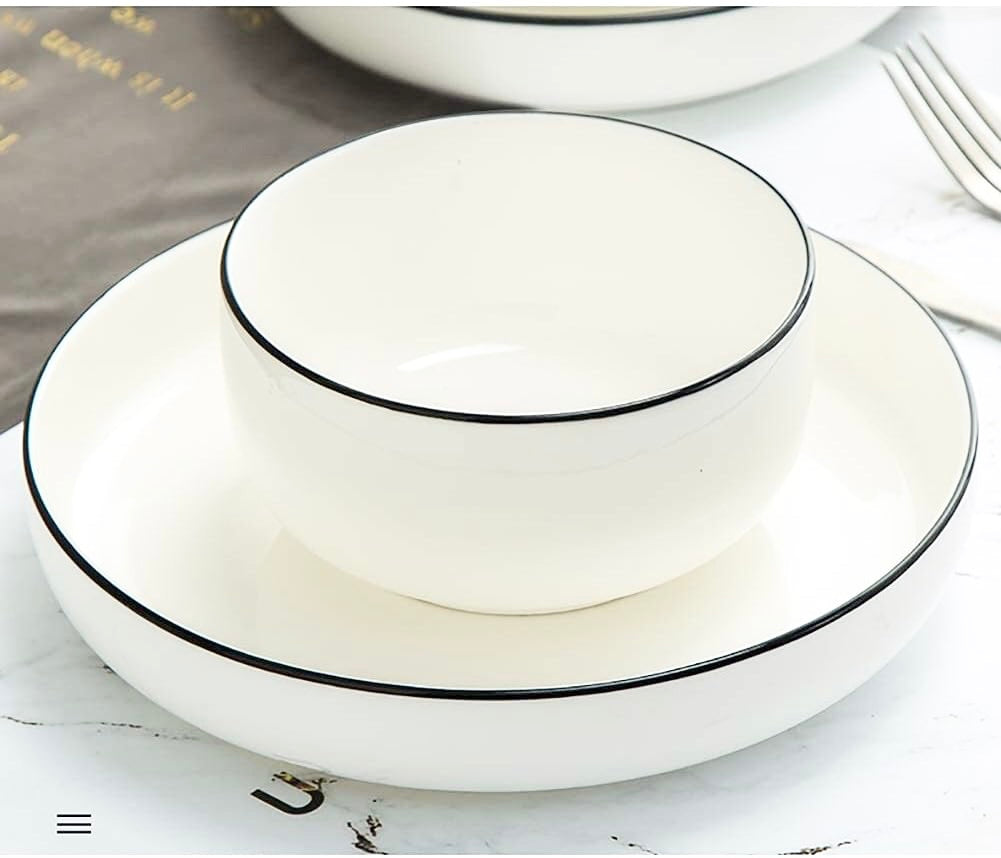 Moderna 32 Plate Porcelain Dinner Set