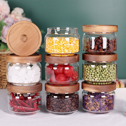 English 8 Glass Jar Set 0.3L