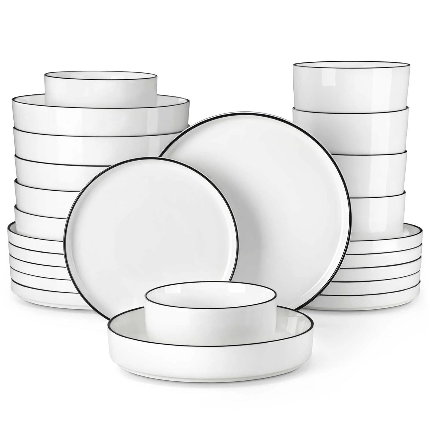 Neoline 30 Plate Modern Porcelain Dinner Set