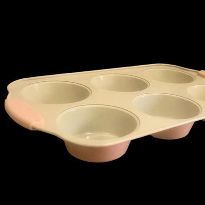 Mufi Non Stick 6 Cup Muffin Tray