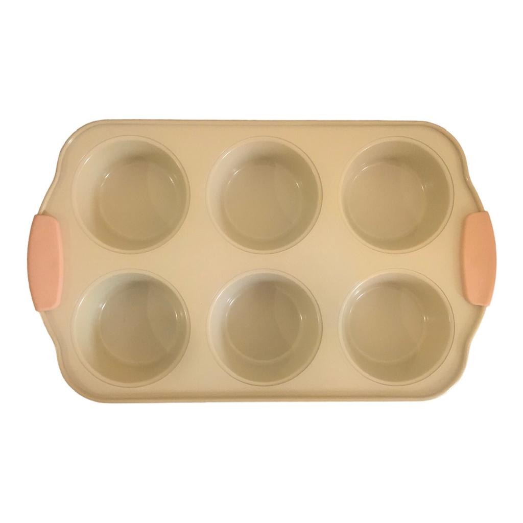 Mufi Non Stick 6 Cup Muffin Tray