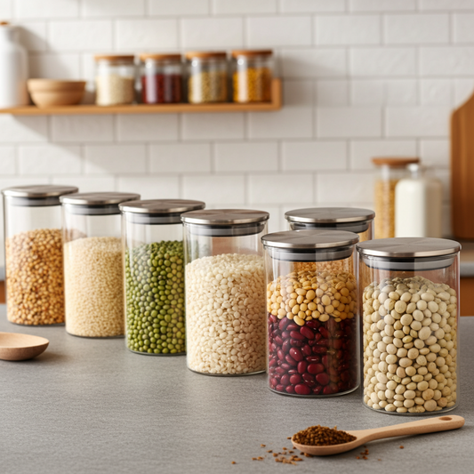 Neom طثم 3 قطع برطمان زجاجي S