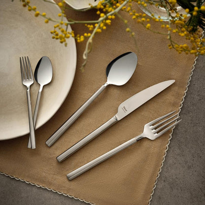  simple stainless steel  cutlery set, spoon and tea spoon 