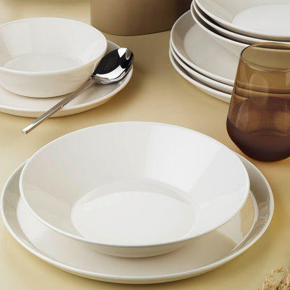 Nordic Cream Dinner Set of 24 Plates