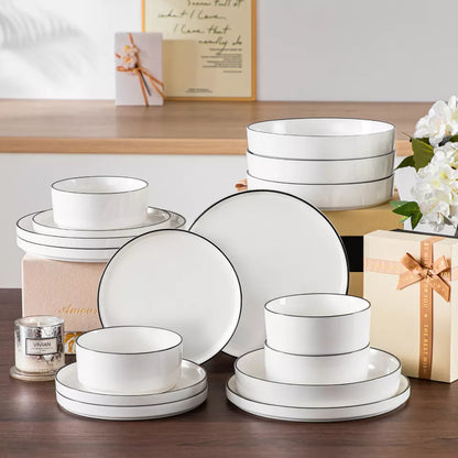 Neoline 30 Plate Modern Porcelain Dinner Set