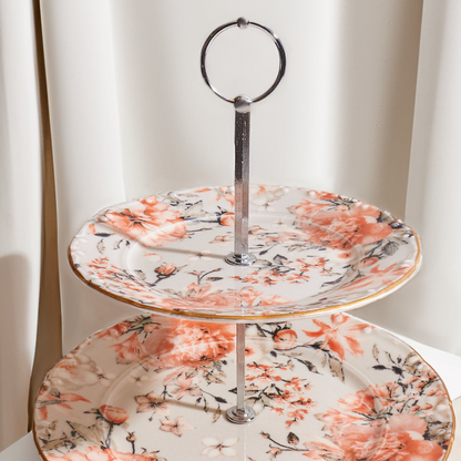 Jasmine Serving Stand 2 Tiers