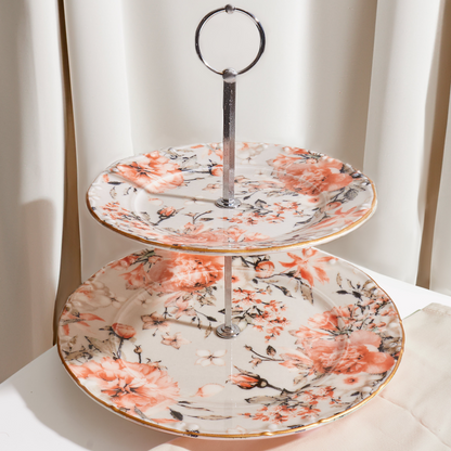 Jasmine Serving Stand 2 Tiers