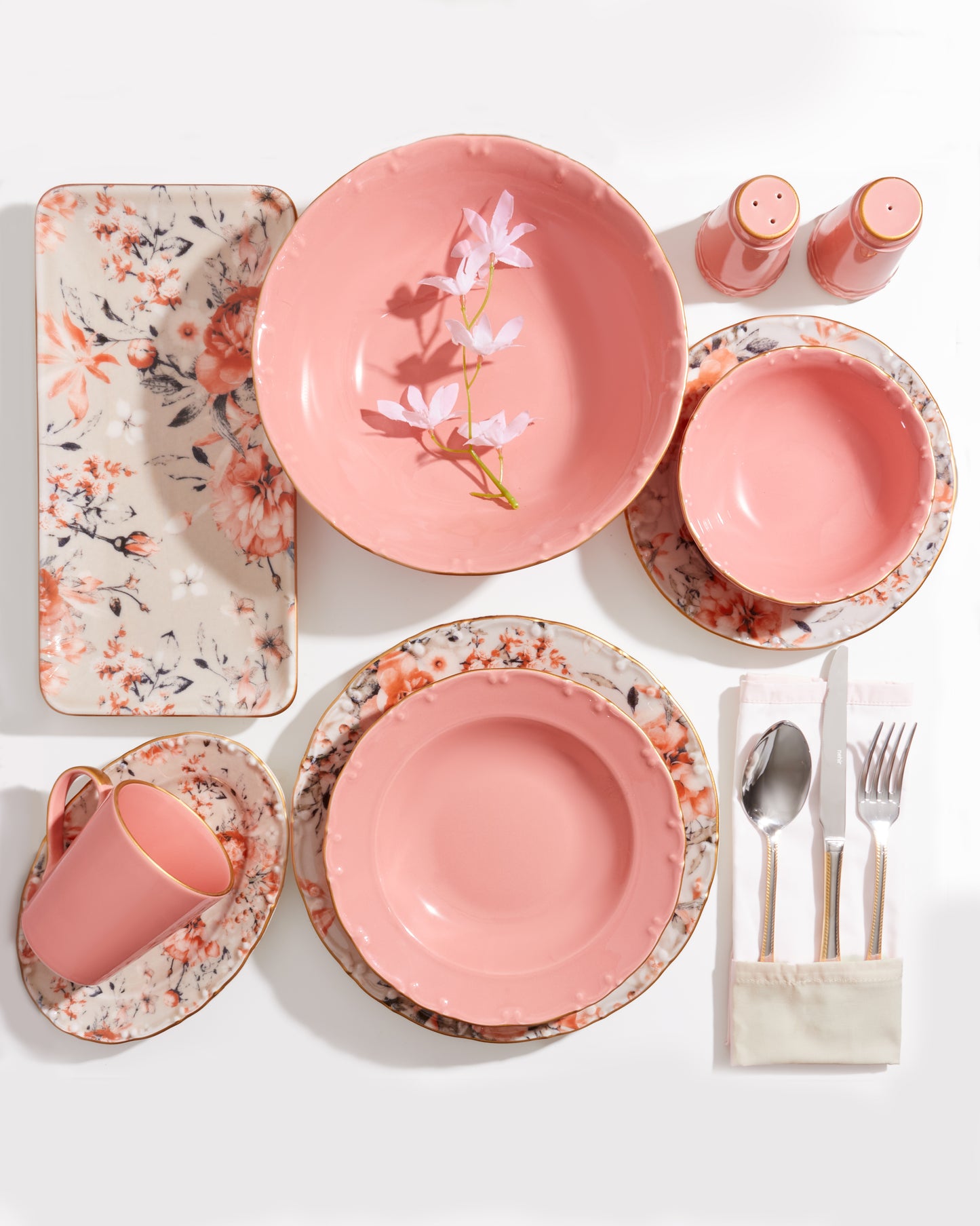 Jasmine 35 Pieces Dinner Set