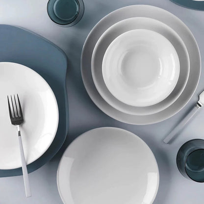 Whitep 30 piece ceramic dinner set