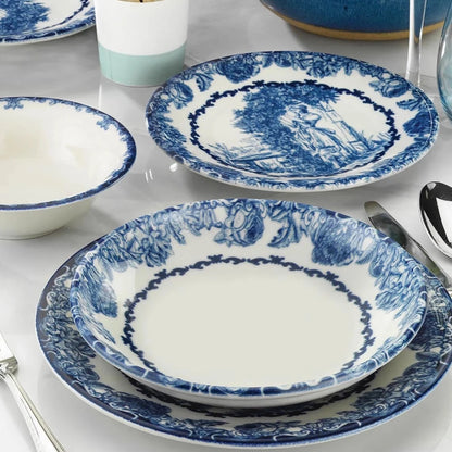 Queen dinner set 24 porcelain plates